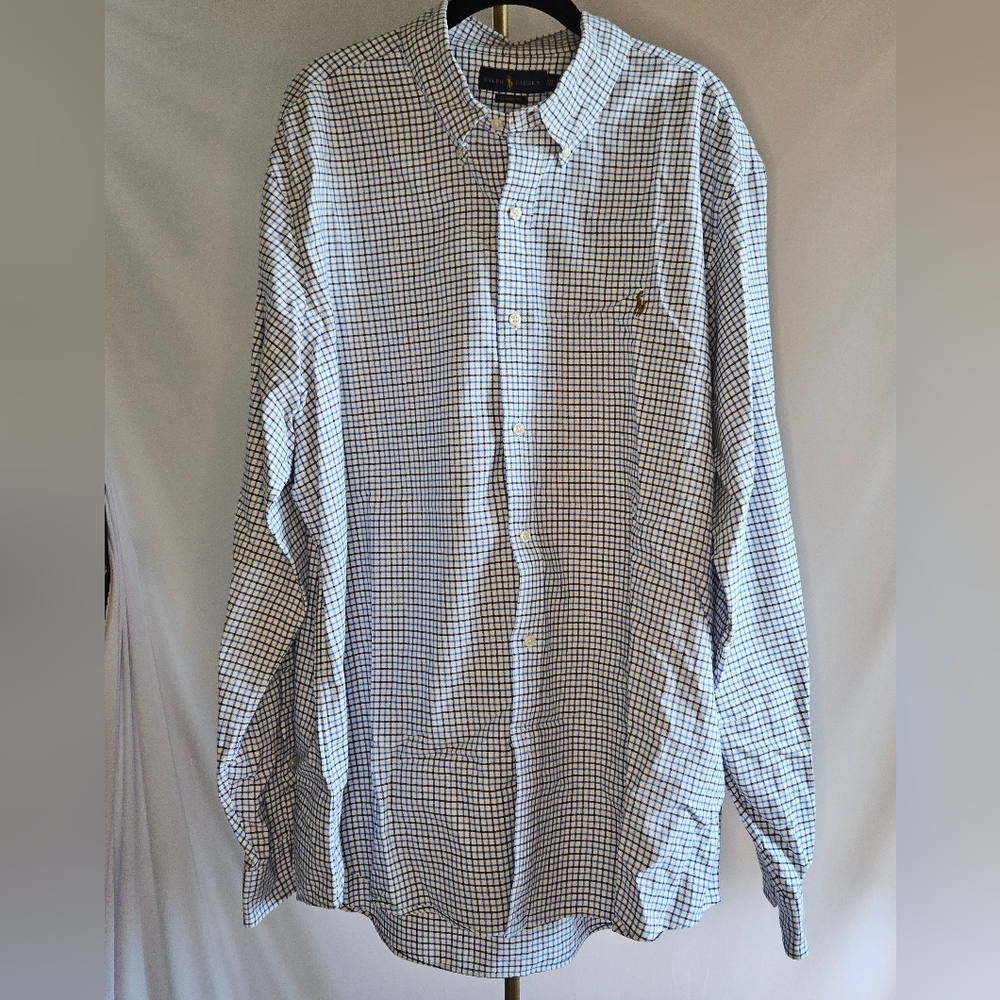 Ralph Lauren Classic Fit Plaid Button-Down Shirt